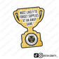 Funny Trophy - Sticker