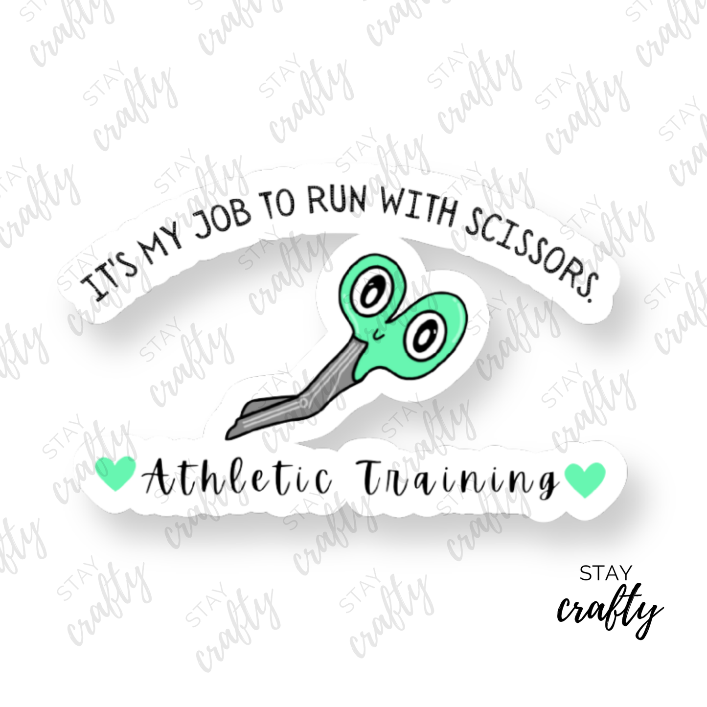 It's My Job to Run with Scissors - Sticker