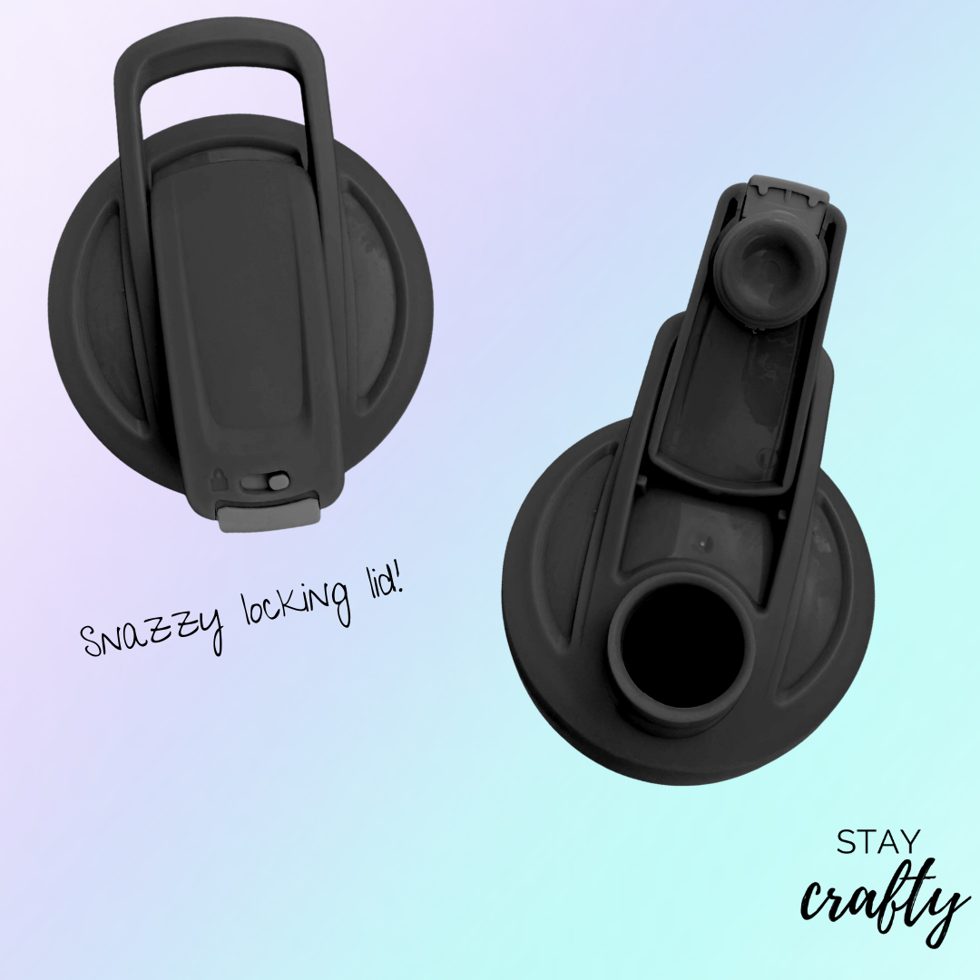 Black Full Wrap Shaker Bottle