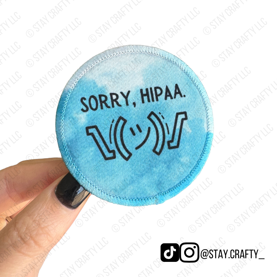 Blue Sorry, HIPAA- Patch