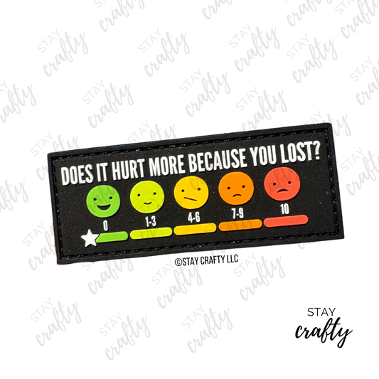 Does it hurt more because you lost?- Patch