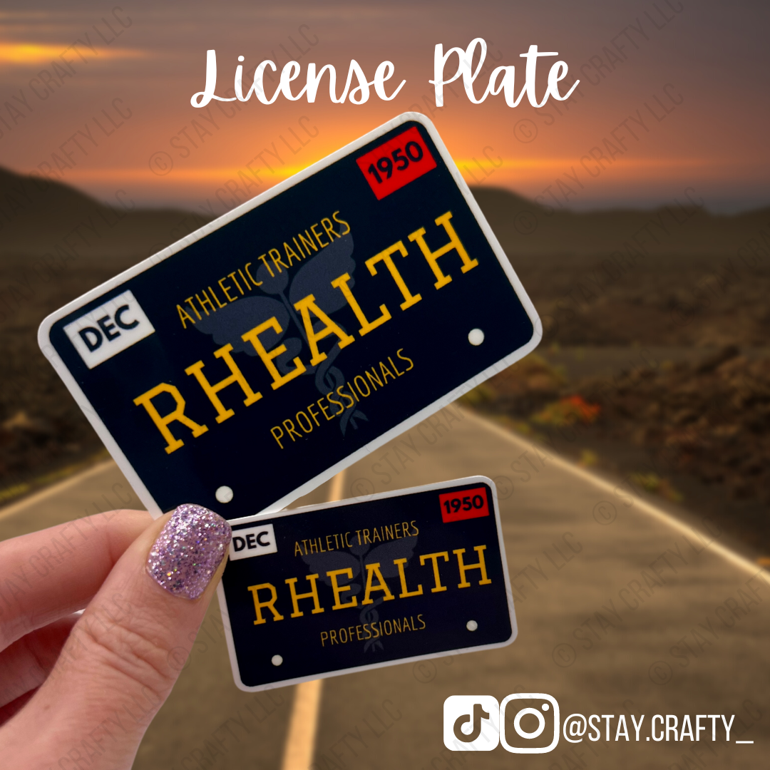 License Plate - Sticker