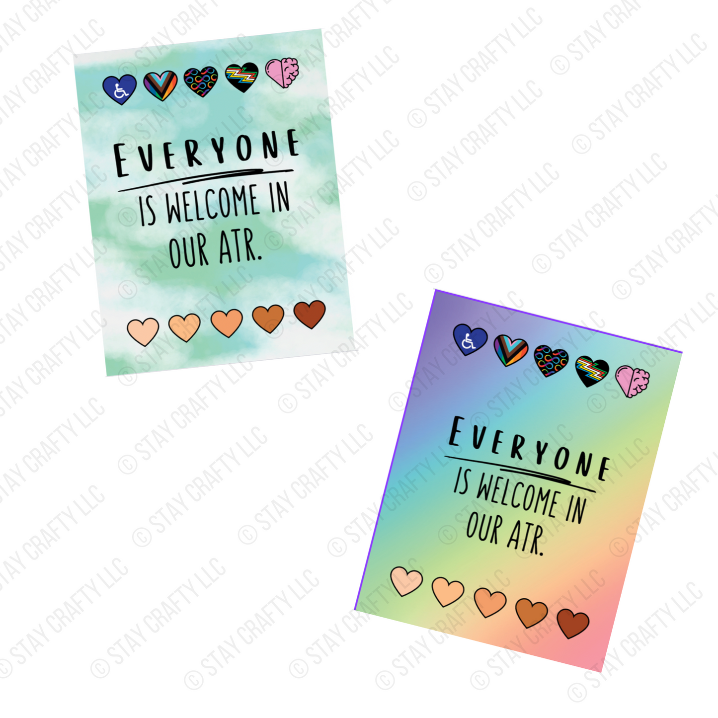 Everyone is Welcome Printable Flyer- Digital Download