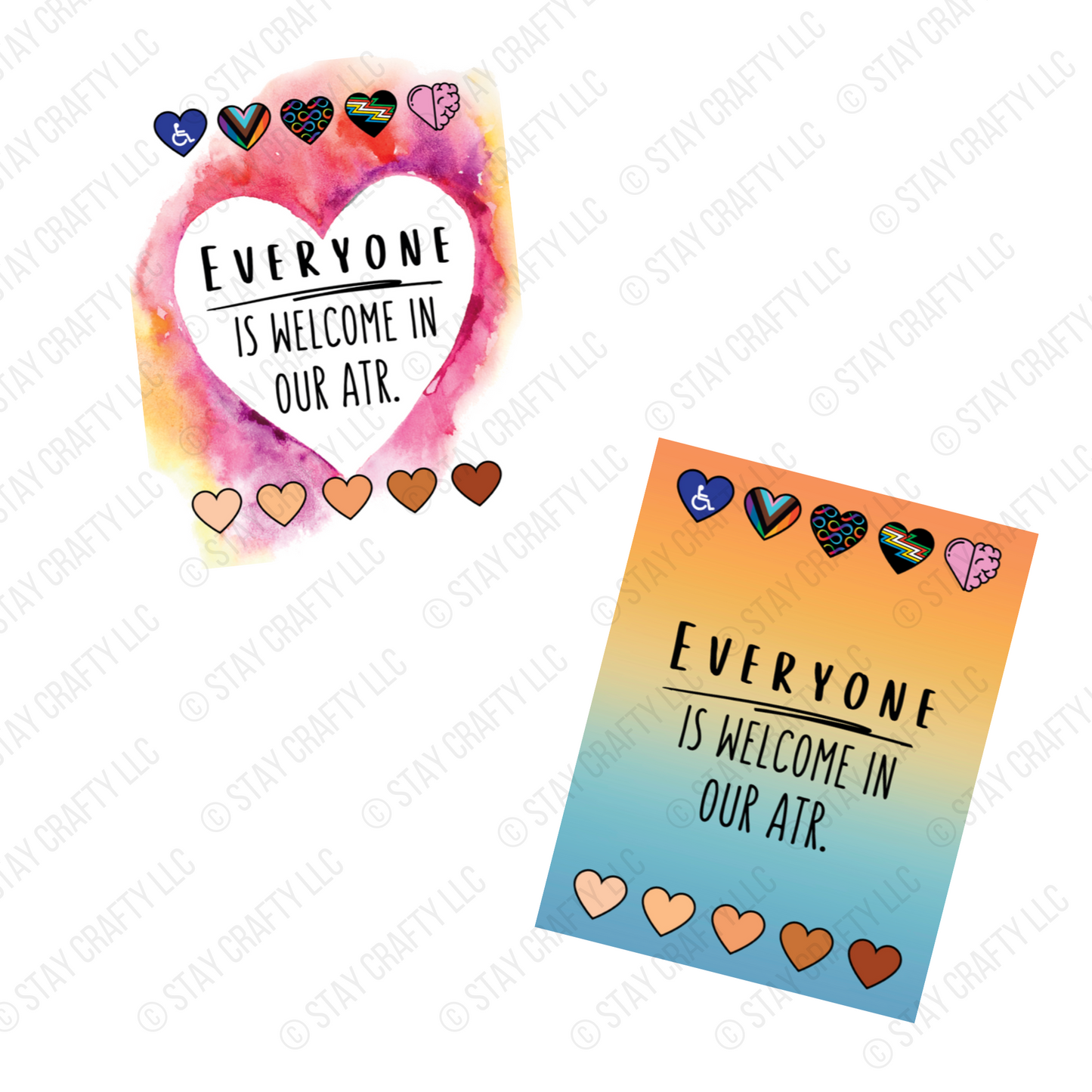 Everyone is Welcome Printable Flyer- Digital Download