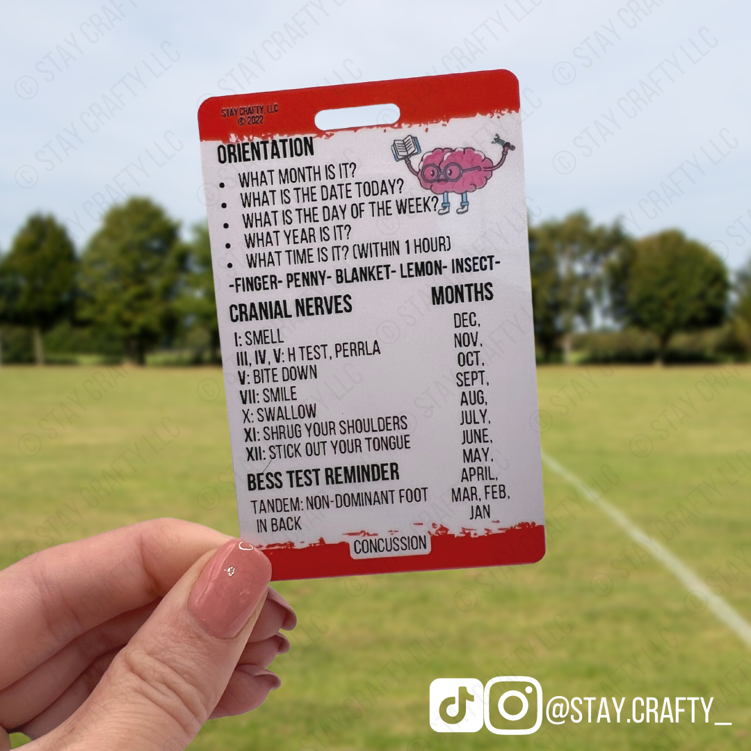 Concussion Badge Card