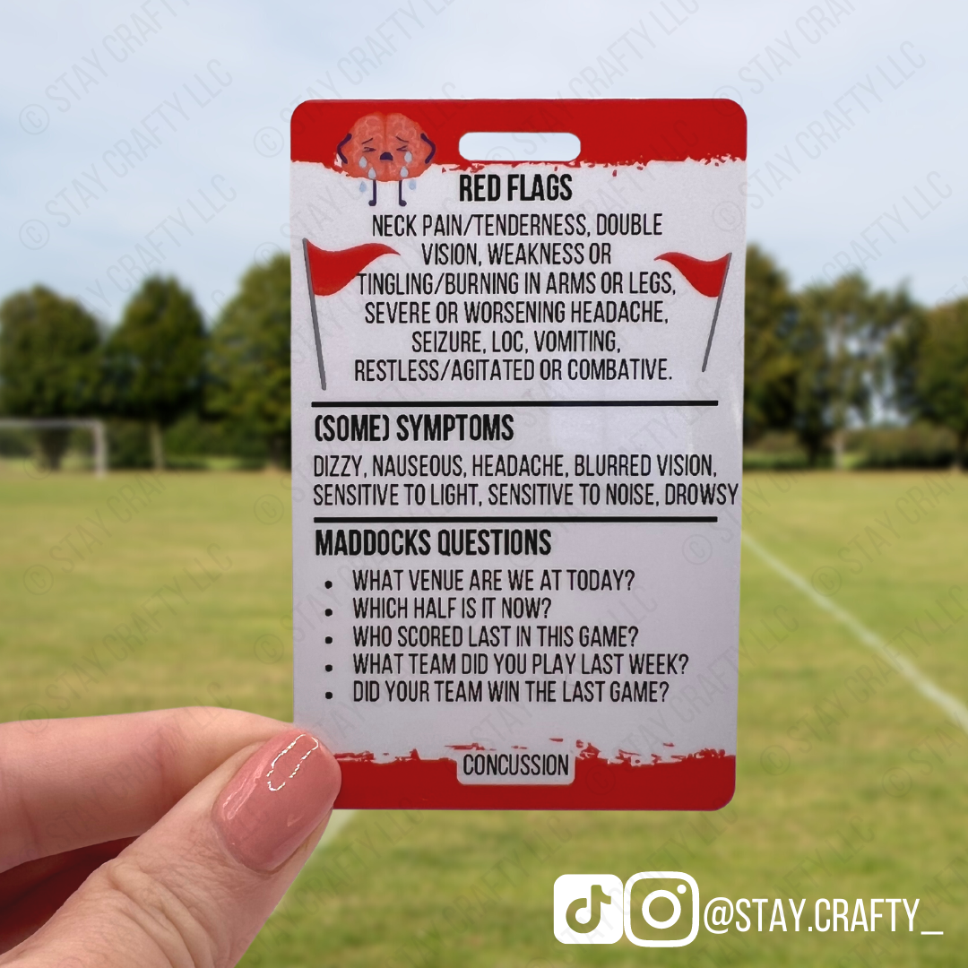 Concussion Badge Card