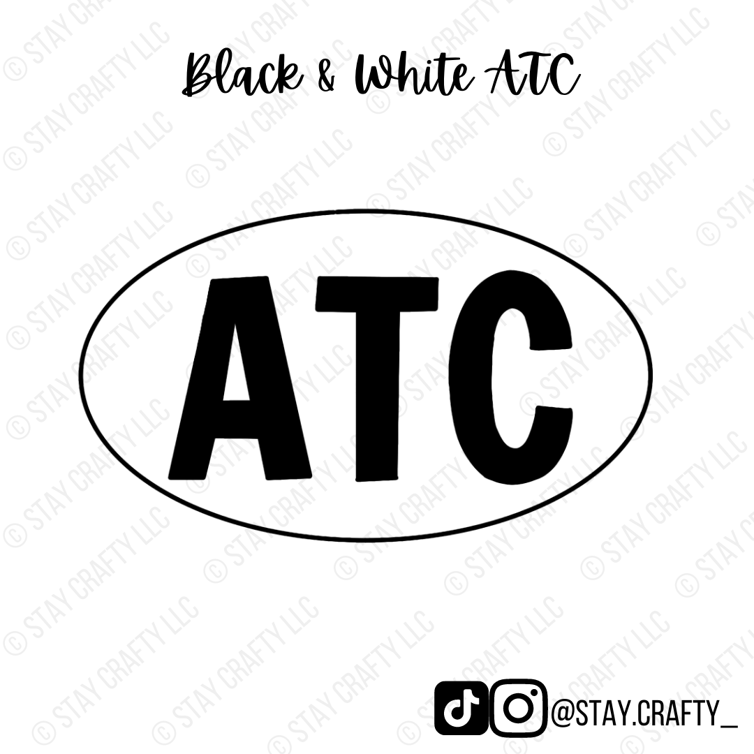 Black & White ATC - Sticker