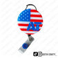 Athletic Trainer (Red/White/Blue) - Badge Reel
