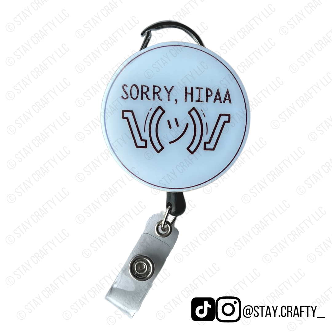 Sorry, HIPAA Badge Reel