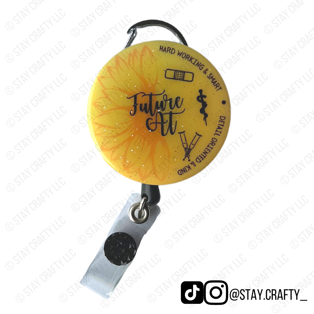 Sunflower Future Athletic Trainer (Yellow/Orange) - Badge Reel