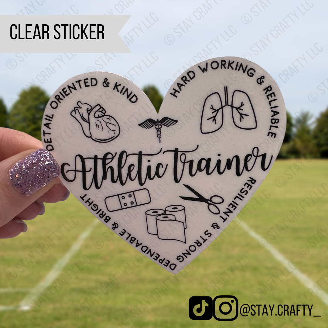 Clear AT Heart - Sticker