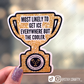 Funny Trophy - Sticker